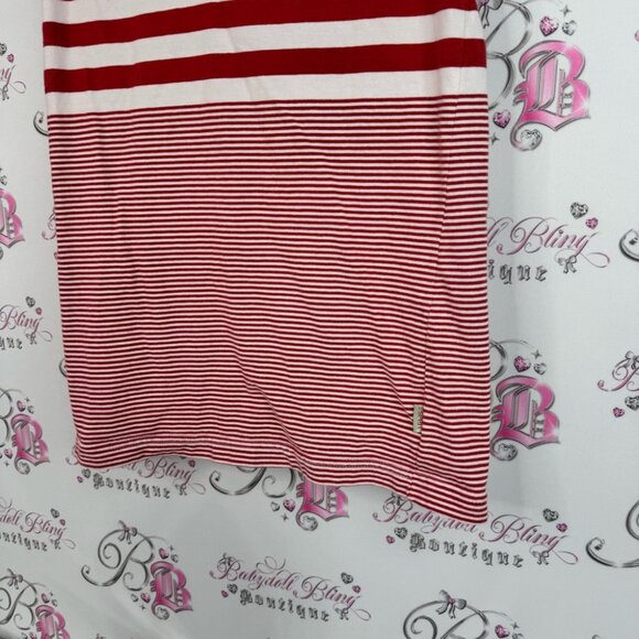 Esprit tank top collared Red white light pink Striped Tank Top button up - Picture 4 of 10